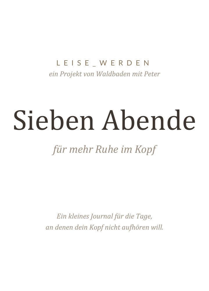 Cover des Journals: Sieben Abende